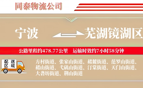 宁波到芜湖镜湖区物流公司