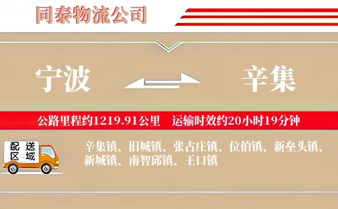 宁波到辛集物流公司