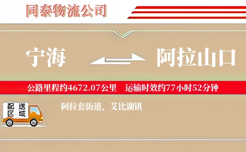 宁海到阿拉山口物流公司
