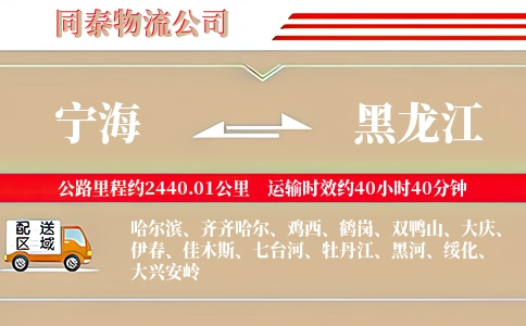 宁海到黑龙江物流公司
