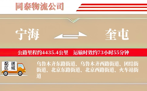 宁海到奎屯物流公司
