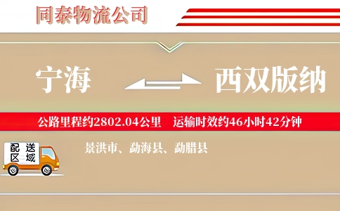 宁海到西双版纳物流公司